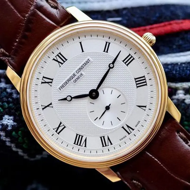 Frederique Constant Slim Line Swiss Quartz Men's Watch- FC-235M4S5